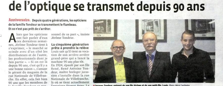 Optique tondeur à l’honneur au Progrès